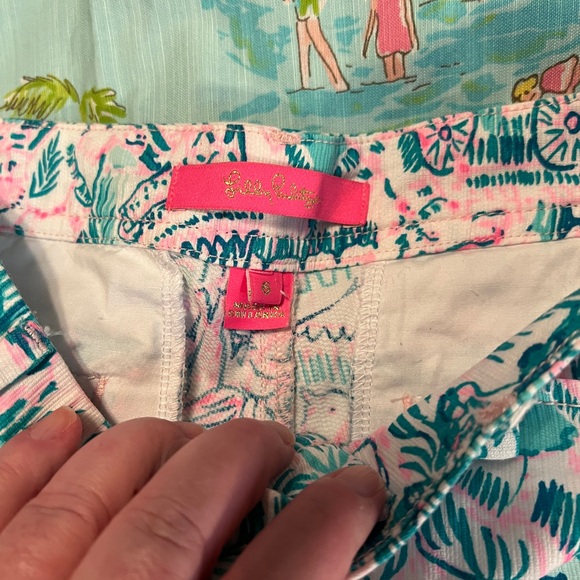 Lilly Pulitzer Buttercup Stretch Colorful Camelflage Size 6 EUC RARE - Picture 4 of 6